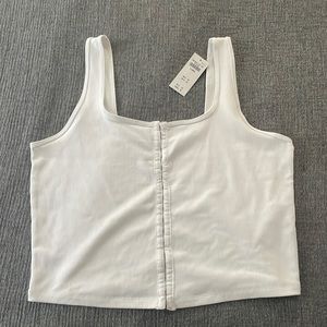 White crop top